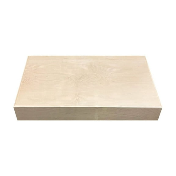 Rok Hardware Single Piece Wall Mounted Floating Kitchen Shelf, 12 Inch (305mm) Length, Maple Finish