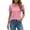 c-797RD2171, variant on CUSTG Women Short Sleeve Polo Shirts Button Collar Shirt Comfortable Athletic Tops Casual Sports Solid Color Lapel Relaxed Fit Streetwear