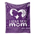 thumbnail image 2 of Mohdy Soft Flannel Mom Throw Blanket, Loving Mothers Day Keepsake Gift, Warm Cozy Blanket for Couch Bed, Birthday Gift for Mom, 2 of 8