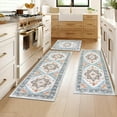 thumbnail image 5 of Ileading 3 Pieces Boho Kitchen Rug Sets Non Slip Soft Kitchen Mat Floor Mat for Kitchen, Laundry Room and Hallway, 5 of 12