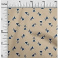 thumbnail image 1 of oneOone Cotton Silk Fabric Triangle Geometric Print Fabric by The Yard 42 Inch Wide, 1 of 1