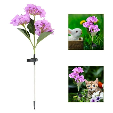 

1pc Outdoor Solar Lawn Lamp Garden Flower Shaped Lawn Lamp Garden Decor