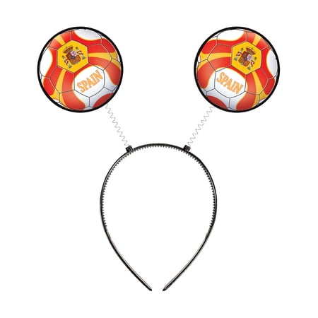 Spain Soccer Bopper Headbands, Pack of 4