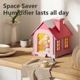 thumbnail image 4 of USB Powereds Christmas Snow House Humidifier 500ml Capacity with Type C Connectors and Two Light Modes for All Genders brown, 4 of 5