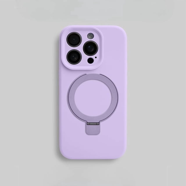 Compatible with iPhone 16 /Pro/Pro Max Case Stand, Slim Full Camera Protection Liquid Silicone Phone Case Suitable for iPhone 16 /Pro/Pro Max Compatible with MagSafe Ring Magnetic Kickstand