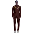 thumbnail image 3 of Nuevos trajes amarillos para hombre, último diseño, solapa, un botón, informal, ajustado, traje para hombre, negocios, boda, novio, elegante, 2 piezas, chaqueta, pantalones, 3 of 5