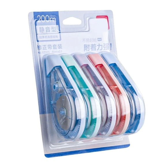 Giaone 5/6Pcs Correction Tape Roller 5mm Wide White Out Correction Tape for Writing