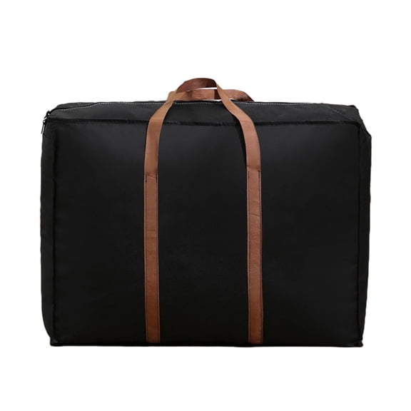 Large Foldable Travel Storage Bag | Non-Woven Fabric Luggage Organizer | 4 Size Options (48x30x25cm to 78x55x25cm) | Black/Coffee/Gray | Wardrobe & Suitcase Organizer