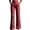 Red, variant on Women's Striped High Waist Pleated Flare Pants Dress Pants Slim Bootcut Suit Trousers Business Casual office Work Pants with Pockets Red