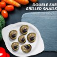 thumbnail image 3 of 1 Pce Assiette à Escargots en Céramique Plat de Cuisson pour Escargots Support de Conque Simple Outil de Cuisson, 3 of 7