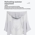 thumbnail image 5 of Verano Upf 50+ chaqueta de protección Uv mujeres hombres protección solar transpirable pesca ropa con capucha camisa deportiva ciclismo Cardig -c, 5 of 5