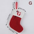 thumbnail image 1 of CNKOO 1PC Merry Christmas Socks Red Snowflake Alphabet Letters Christmas Stocking, 1 of 4