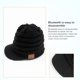 thumbnail image 3 of Reproducción De Música Bluetooth5.0 Gorra Para Auriculares Sombrero De Fibra Acrílica Cálido Sombrero De Música sonducket AP004858-00, 3 of 6