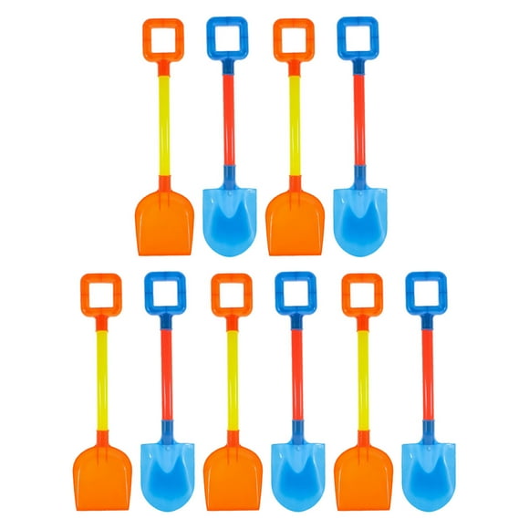 Miangastore 10Pcs Children Pointed and Flat Heads Sand Shovel Kids Beach Plaything Plastic Shovel Toy