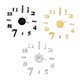 thumbnail image 4 of Reloj de pared DIY Reloj de pared con espejo sin marco Pegatinas de pared mudas grandes Eccomum Negro, 4 of 5