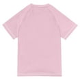 thumbnail image 6 of FORMRS Boys Rash Guard with Short Sleeves UPF 50+ Swim Shirts Sizes 3-12T, Pink Halloween, 6 of 6