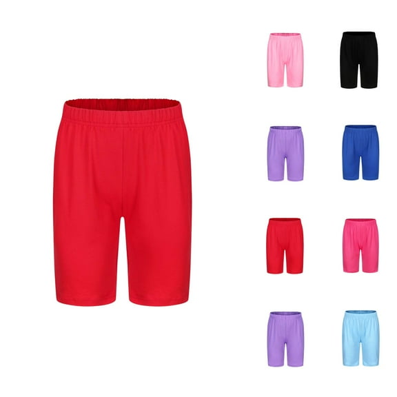 Shorts for Girls Girl Shorts Girls Summer Shorts Elastic Waist Sports Pants Comfortable Breathable Playwear Active Casual Outfit