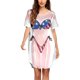 thumbnail image 1 of Puntoco Día De La Independencia Bikini Estampado 3D Manga Corta Cuello Redondo Mujer Azul Xxl,Regalos Para Mujer Joven, 1 of 4