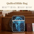 thumbnail image 4 of FOR U DESIGNS Lion Cross Pattern Bible Cover Case Quilted Bible Carrying Case Multifunctional Church Bag Bible Protective Bible Carrier Tote Bag Christian Gifts, 4 of 7