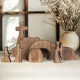 thumbnail image 2 of Jierger Empty Tomb Easter Scene and Decoration Wooden Easter Resurrection Scene Tomb Tray Set Scene Decor for Home, Office, Table, Shelf, Mantle Decor, 2 of 8