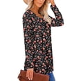 thumbnail image 3 of Blusa tipo túnica ROSELINLIN con estampado floral de talla grande para mujer 3XL, 3 of 5