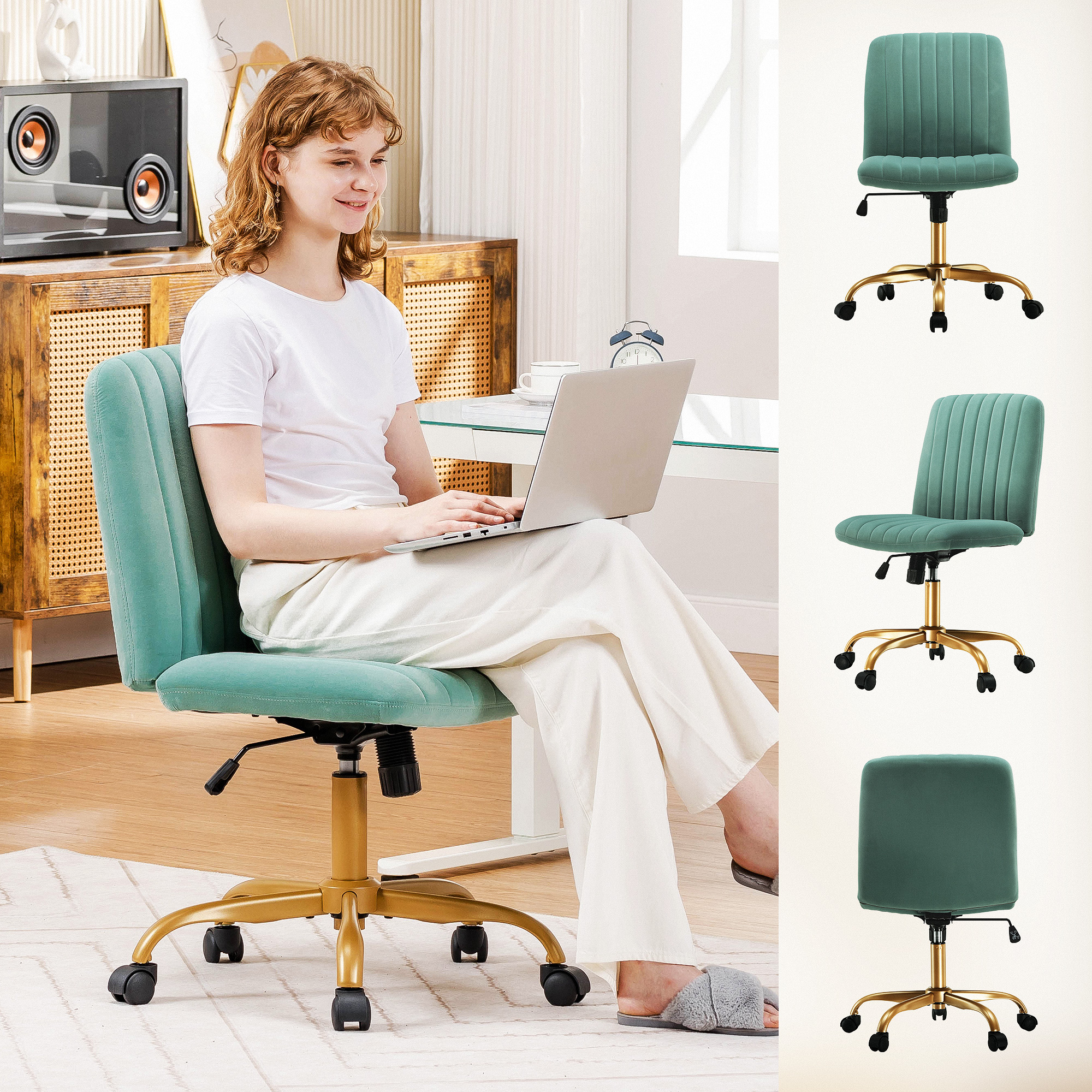 OFFICE CHAIR GREEN - FRENCH