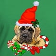 thumbnail image 3 of CafePress - English Mastiff Christmas T Shirt - Women's V-Neck Dark T-Shirt, 3 of 4