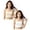 White 1PCS & Beige 1PCS, variant on XEGLSBU 2 Pack Girls Training Bras Soft Longline Seamless Camisole Tank for Tweens to Teenager Undergarments Size10-14 Years