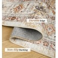 thumbnail image 2 of Washable Area Rug 8x10, Large Soft Rugs for Living Room Stain Resistant Non-Slip Backing Rugs for Bedroom, Vintage Clearance Large Area Rug (Turmeric/Grey,8'x10'), 2 of 6