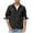 Black, variant on Men's Long Sleeve Utility Shirt Jacket Plaid Lined Button Down Shirt Collared Versatile Casual Shirt Work Outerwear
