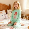 thumbnail image 5 of HYCLES Girls Christmas Pajamas Sets 4 Pieces Kids Cotton Sleepwear Long Sleeve PJS Set for Children daily wear and Christmas, 5 of 6
