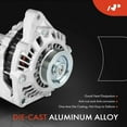 thumbnail image 4 of A-Premium Alternator Compatible with Honda Accord 1995 1996 1997, 2.7L, 12V 90A 4-Groove Pulley Clockwise, Replace# 31100P0GA02, 31100P0GA02RM, 4 of 9