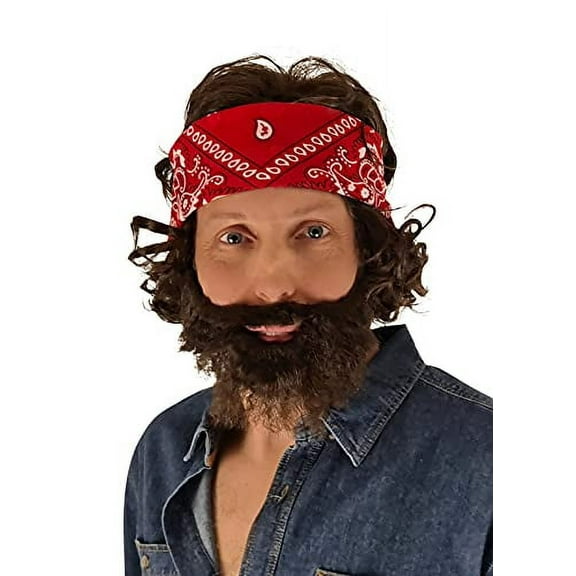 Stoner Costume Set Wig Beard and Bandana