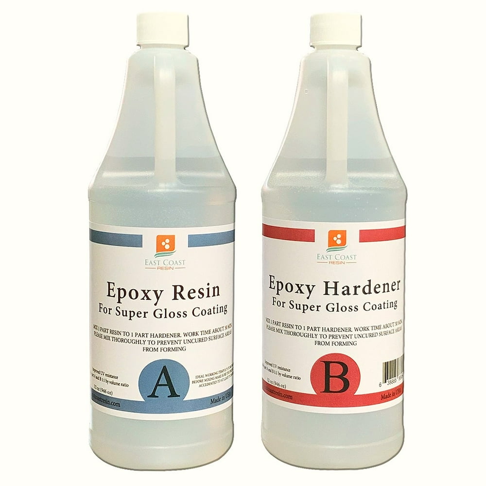 East Coast Resin Epoxy 64 Oz Kit. for Super Gloss Coating and Tabletops
