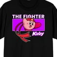 thumbnail image 2 of Kirby The Fighter Chest Print Men's Black Graphic Tee-XXL, 2 of 7