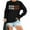 Black, variant on Women's Autumn And Winter Rugby Printed Round Neck Long Sleeve Casual Sports Sweatshirt (1) Winged Sweatshirt Women Pretty Sweater Women Full Zip Athletic Sweatshirt Dog Shirt Women Alt Oversized