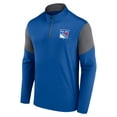 thumbnail image 2 of Men's Fanatics Blue New York Rangers Logo Quarter-Zip Top, 2 of 3