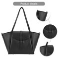 thumbnail image 1 of Bolso Hobo Tote para Mujer Color Sólido Cuero PU Viajes Al, 1 of 9