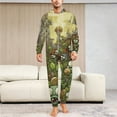 thumbnail image 6 of Plants Vs Zombies Men's Hooded Jumpsuit - Zip Up One Piece Pajamas Soft Cozy Winter Warm Plush Loungewear, 6 of 8