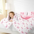 thumbnail image 4 of Homewish Personalized Initial Letter S 2pcs Bedding Comforter Set for Kids Children Girls,Love Heart Print Twin Comforter Sets,Dreamy Princess Bow Breathable Bedding Set,Luxury Bedroom Decor, 4 of 8
