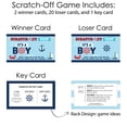 thumbnail image 5 of Big Dot of Happiness Ahoy It's a Boy - Nautical Baby Shower Game Scratch Off Cards - 22 Count, 5 of 6