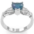 thumbnail image 5 of Claddagh Lab-Created Alexandrite Ring In Solid 14k White Gold, 5 of 6