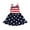 Red, variant on Younger Tree Toddler Baby Girls 4th of July Clothes Outfit Stars Stripes Sleeveless Dress Independent's Day Suits for 4-5T