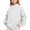 White, variant on Jalioing Mock Neck Sweatshirt for Kids Casual Fashion Solid Color Long Sleeve Pullover Fall Winter Tops for Boys Girls