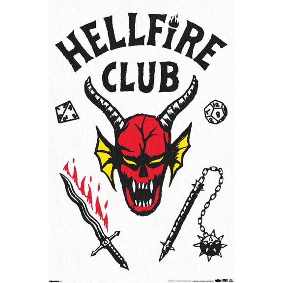 Netflix Stranger Things: Season 5 (2025) - Hellfire Club Wall Poster, 22.375" x 34"