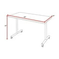 thumbnail image 4 of Regency Kobe 60 x 24 in. Mobile T-Base Training Seminar Table- Noble Oak, 4 of 6