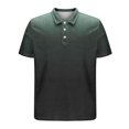 thumbnail image 7 of Yigetop Men's Slim Fit Henley Shirts Short Sleeve Crewneck T-Shirt Gym Workout Athletic Shirt Tees with Button Casual Summer Beach Vacation Shirts Short Sleeve Tops, Army Green, L, 7 of 7