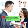 thumbnail image 4 of CUITING Écouteurs Traducteurs de Langues en Temps Réel Bluetooth 5.3 Denoise Écouteurs Traducteurs Supportent 144 Langues avec Application dans Étui Transparente pour Téléphone Intelligent Blanc, 4 of 8
