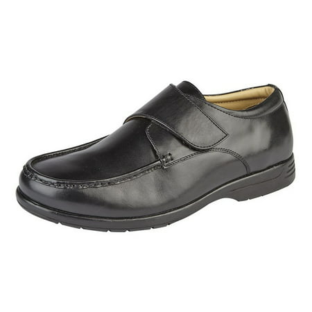 Roamers Mens Leather XXX Extra Wide Touch Fastening Casual Shoe ...