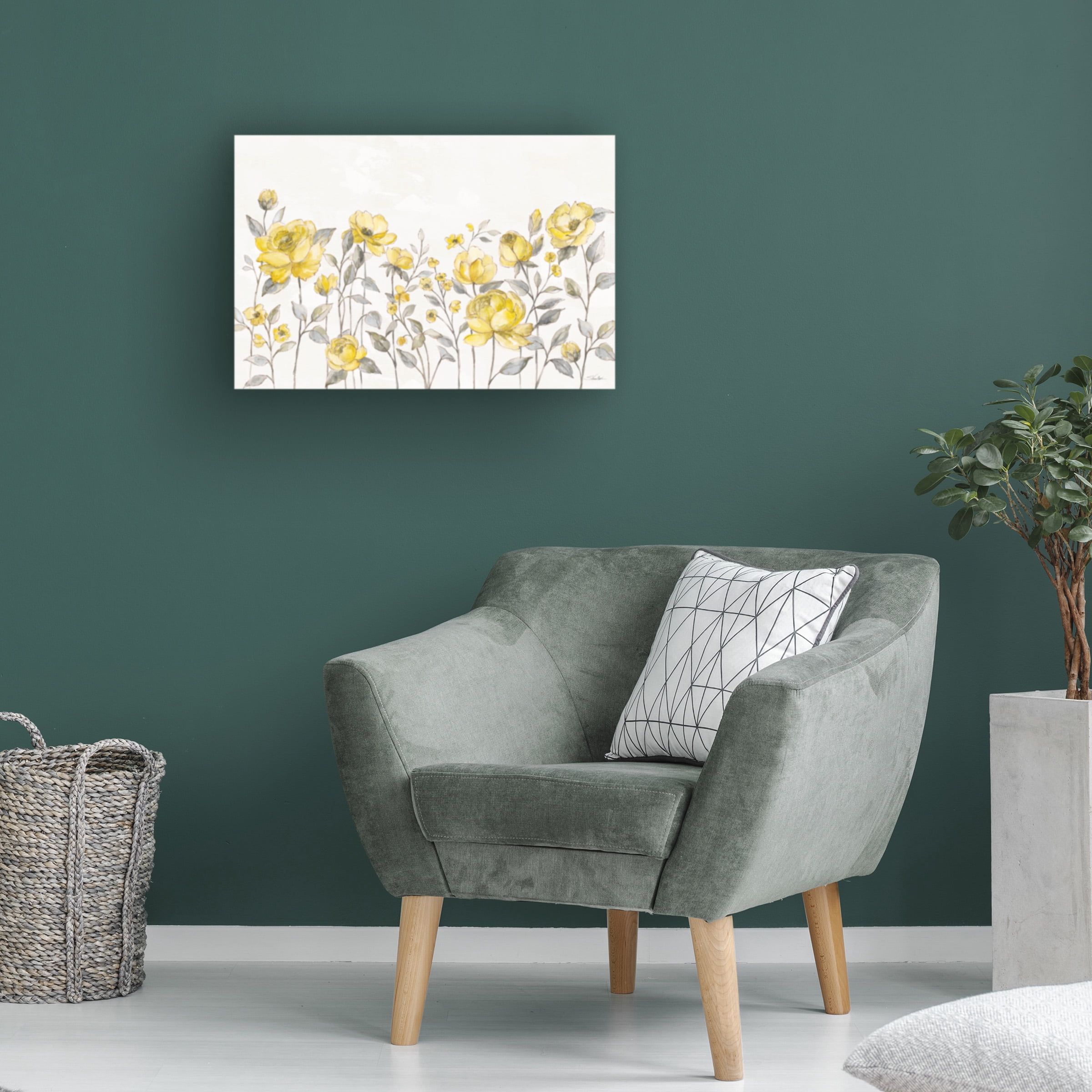 Silvia Vassileva 'Sunny Roses I No Words' Canvas Art
